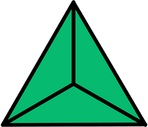 Green Triangle Fraction 3:3
