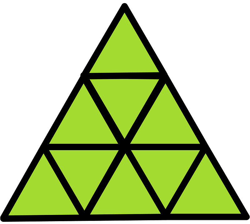 Lime Triangle Fraction 9:9