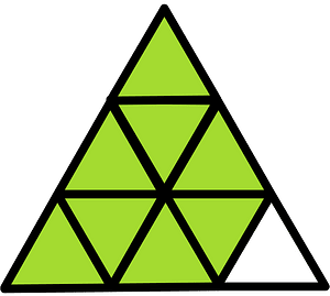 Lime Triangle Fraction 8:9