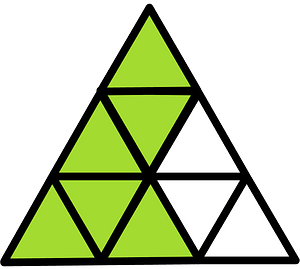 Lime Triangle Fraction 6:9
