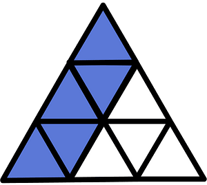 Ultramarine Triangle Fraction 5:9