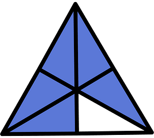 Ultramarine Triangle Fraction 5:6