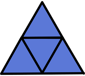 Ultramarine Triangle Fraction 4:4