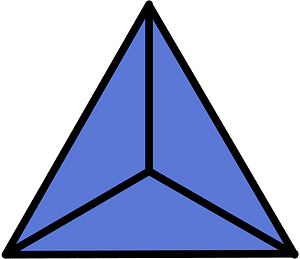 Ultramarine Triangle Fraction 3:3