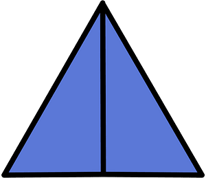 Ultramarine Triangle Fraction 2:2