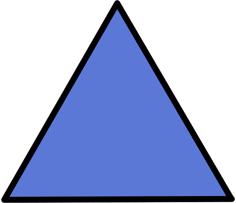 Ultramarine Triangle Fraction 1:1