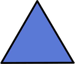 Ultramarine Triangle Fraction 1:1