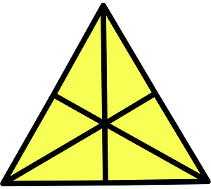 Yellow Triangle Fraction 6:6