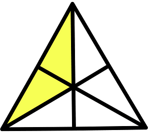 Yellow Triangle Fraction 2:6