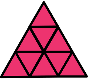 Pink Triangle Fraction 9:9