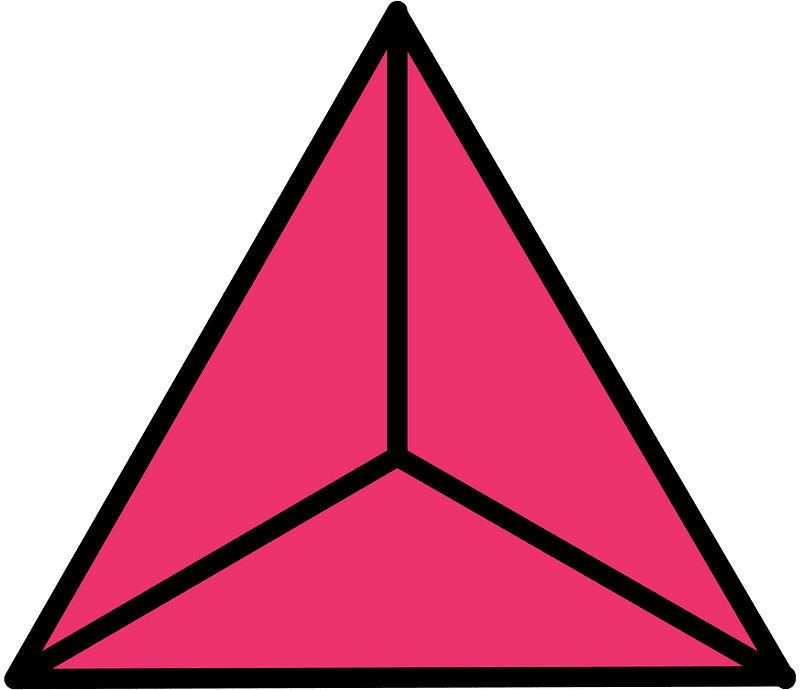 Pink Triangle Fraction 3:3