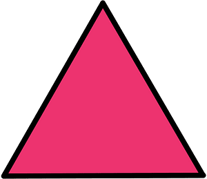 Pink Triangle Fraction 1:1