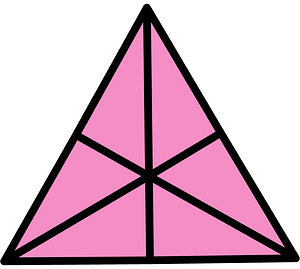 Purple Triangle Fraction 6:6