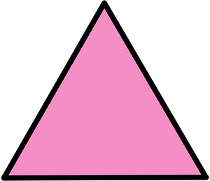 Purple Triangle Fraction 1:1