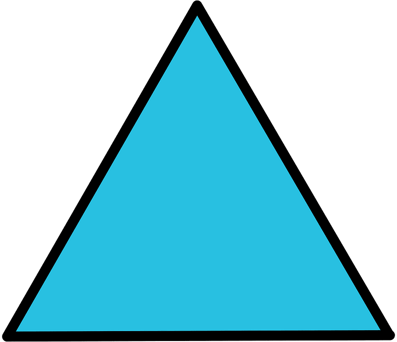 Cerulean-Blue Triangle Fraction 1:1