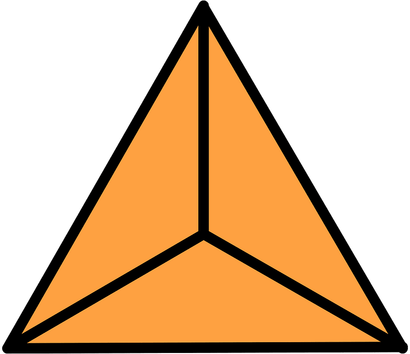 Orange Triangle Fraction 3:3