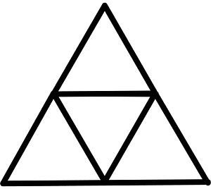  Blank Triangle Fraction 0:4