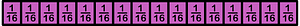 Magenta Strips Fractions (1:16)-16