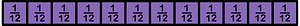 Violet Strips Fractions (1:12)-12