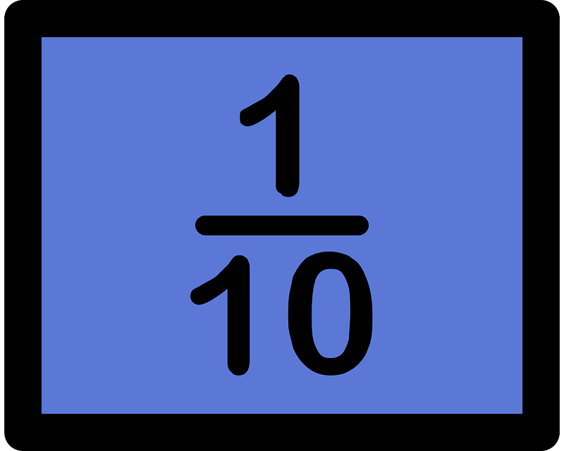 Ultramarine Strips Fractions 1:10