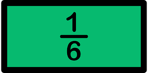 Green Strips Fractions 1:6