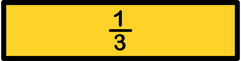 Yellow-Amber Strips Fractions 1:3