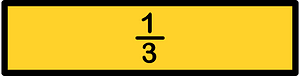 Yellow-Amber Strips Fractions 1:3