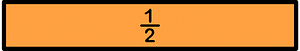 Orange Strips Fractions 1:2