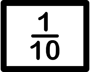 Strips Fractions 1:10