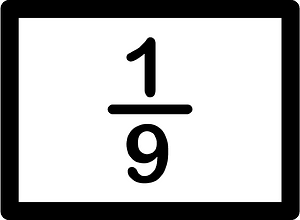 Strips Fractions 1:9