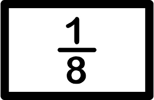 Strips Fractions 1:8
