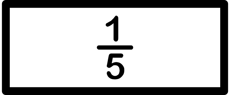 Strips Fractions 1:5