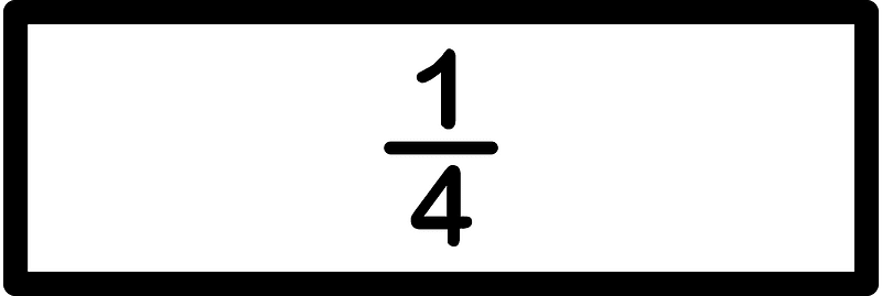 Strips Fractions 1:4