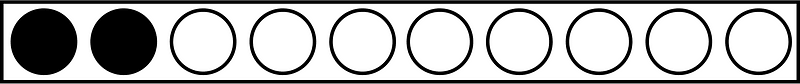 Black Rekenrek Counting 2:10