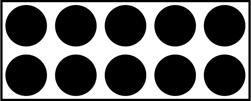 Black Rekenrek Counting 10:10