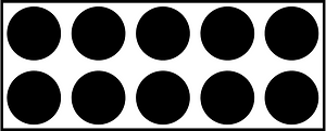 Black Rekenrek Counting 10:10