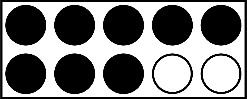 Black Rekenrek Counting 8:10