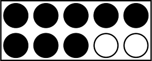 Black Rekenrek Counting 8:10