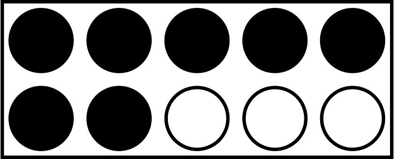 Black Rekenrek Counting 7:10