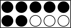 Black Rekenrek Counting 7:10
