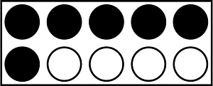 Black Rekenrek Counting 6:10