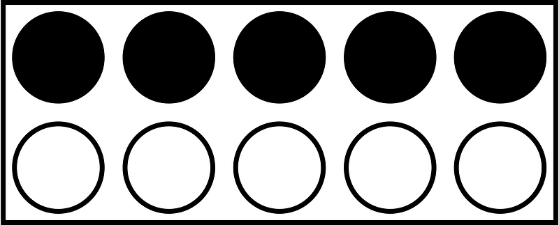 Black Rekenrek Counting 5:10