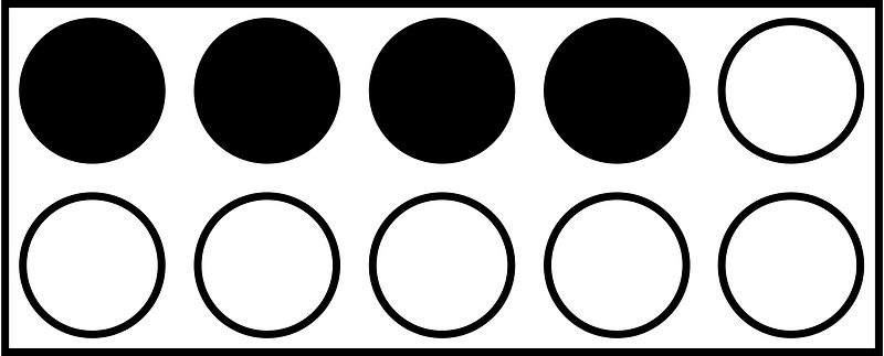 Black Rekenrek Counting 4:10