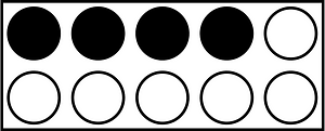 Black Rekenrek Counting 4:10