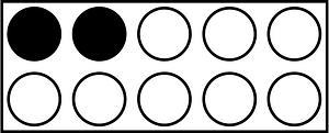 Black Rekenrek Counting 2:10
