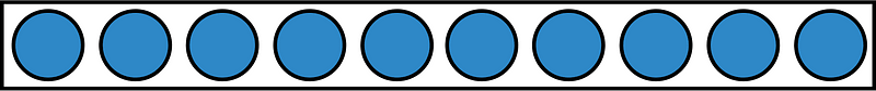 Blue Rekenrek Counting 10:10