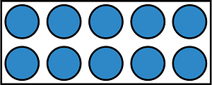 Blue Rekenrek Counting 10:10