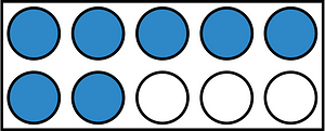 Blue Rekenrek Counting 7:10 - Free vector clipart images on creazilla.com