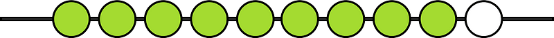 Lime Rekenrek Counting 9:1