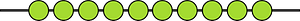 Lime Rekenrek Counting 10:0